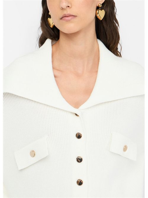 Maglia con maxi collo LIU JO | MF5373MS99E/10701